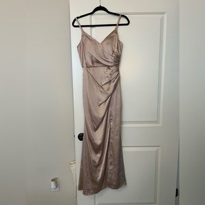 Revelry champagne bridesmaid dress